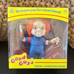 Chucky 4.5-Inch Vinyl Figure - Red Hair, Blue Outfit